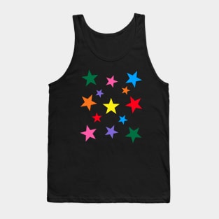 Rainbow Stars Celestial Pattern Tank Top